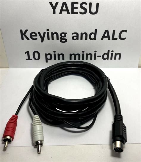 yaesu ftdx ftdx ft   pin mini din cable amplifier keying alc ft ebay