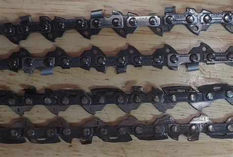 chainsaw chain sizes  types  chainsaw chains  sizes