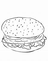 Mcdonalds Ausmalbilder Cheeseburger Ausmalbild sketch template
