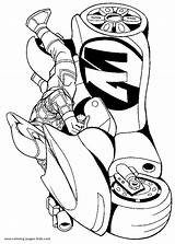 Coloring Pages Action Motorcycle Man Color Cartoon Kids Printable Print sketch template