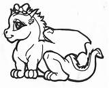Dragon Printable Coloring Outline Pages Cliparts Kids Clipart Favorites Add sketch template