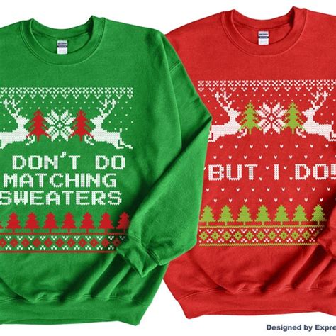couples christmas sweater matching sweaters couples ugly etsy canada