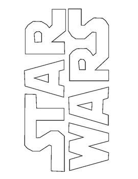 star wars logo coloring star wars party star wars baby star wars gifts