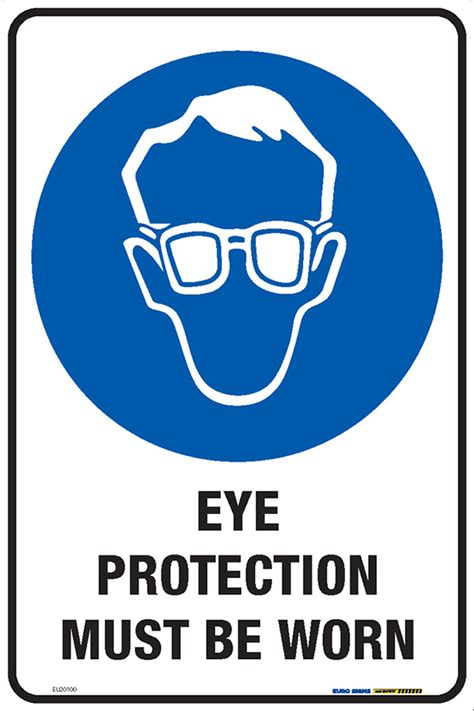 eye protection   worn  mtl euro signs  safety