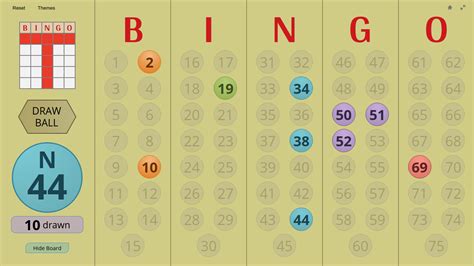 bingo caller board