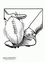 Football Kicking Printcolorfun sketch template