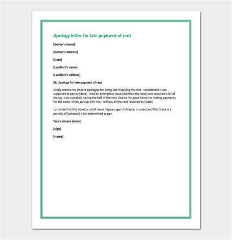 letter  apology  delay  payment sample letters