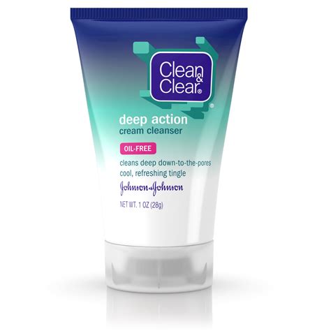 clean clear oil  deep action cream facial cleanser  oz