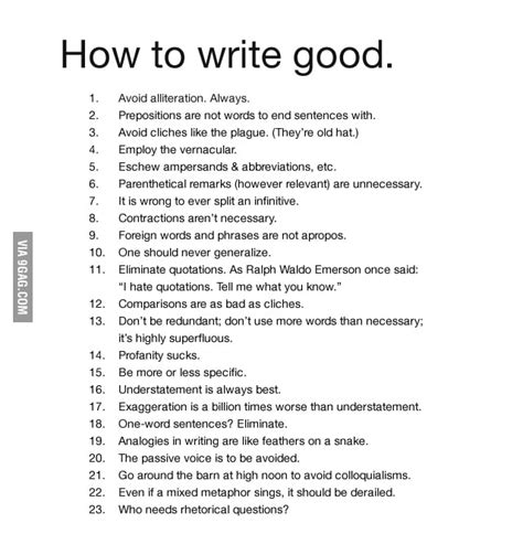 write good gag