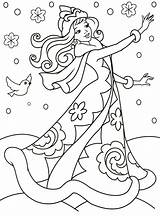 Ausmalbilder Kostenlos Weihnachten Prinzessin Malen Malvorlagen Drucken Suche Zima год новый Wintermärchen Raskrasil Novyj Schneewittchens sketch template