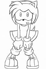 Sonic Amy Coloring Pages Rose Color Line Clipart Getcolorings Printable Library Colori Popular Getdrawings Clip sketch template