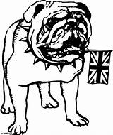 Bulldog Coloring Pages British Face Color Template Tocolor sketch template
