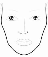 Makeup Charts Rosto Facechart Maquiagem Descubra sketch template