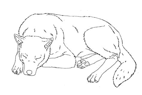 sleeping dog coloring page animal place
