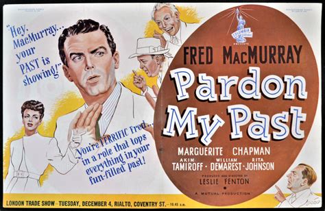Pardon My Past 1945 Fred Macmurray Marguerite Chapman Trade Advert Ebay