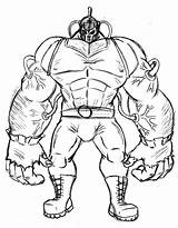 Bane Coloring Pages Batman Strong Big Color Arm Drawing Getdrawings Place Mask sketch template