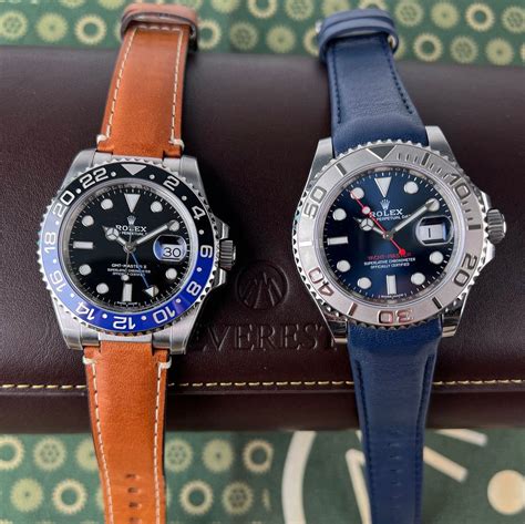 rolex   watches  leather straps everest bands