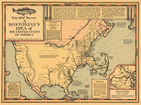 A Bostonians Idea Of The United States Of America Circa 1930 Vivid