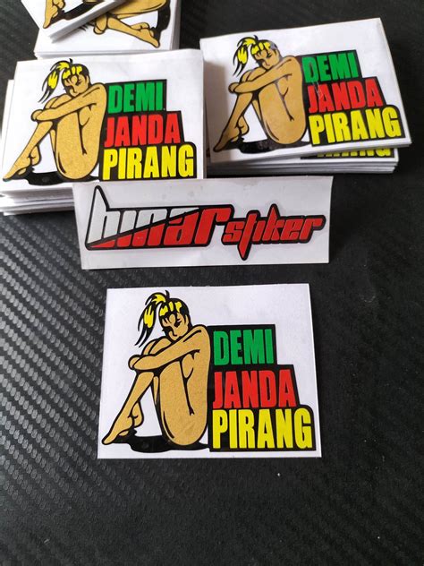 Stiker Cutting Gambar Lucu Demi Janda Pirang Lazada Indonesia