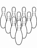 Bowling Coloring Pins Pages Drawing Ball Ten Printable Categories Getdrawings sketch template