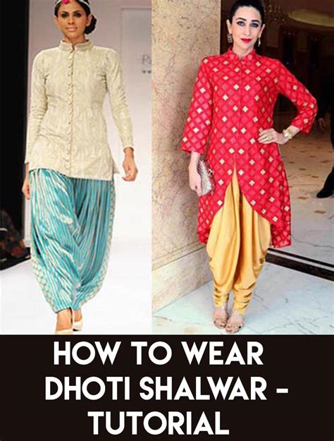 wear dhoti shalwar   stylesstep  step tutorial
