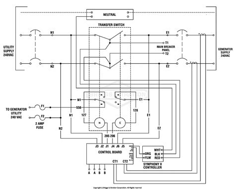automatic generator transfer switch wiring diagram circuit diagram