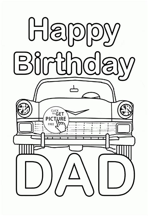 happy birthday daddy printable