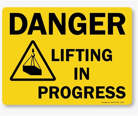 lifting  progress danger sign lifting  progress signage transparent png