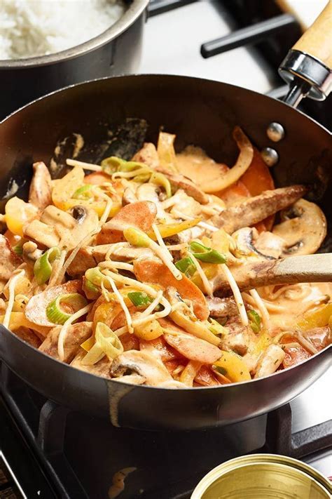 asia pfanne mit kokosmilch rezept mit bildern