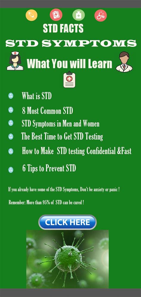 8 most common std symptoms in men and std symptoms in women