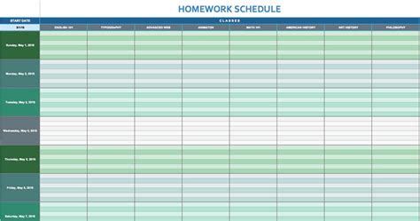 Free Daily Schedule Templates For Excel Smartsheet For Daily Activity
