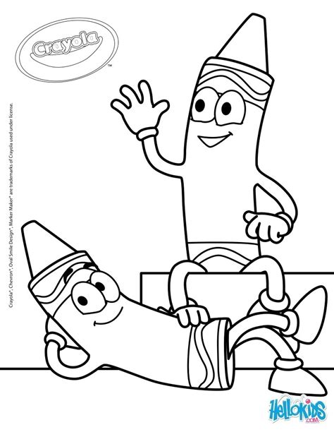 crayons coloring pages coloring home