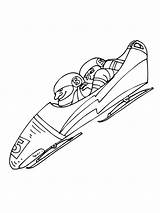 Bobsleigh Bobsled sketch template