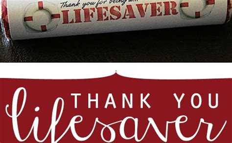 youre  lifesaver printable wrappers  printable teacher  gift