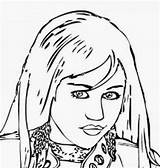 Coloring Miley Cyrus Hannah Montana Pages Printable Disney Filminspector Celebrities sketch template