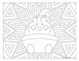 Coloring Pokemon Happiny Adult Windingpathsart Tyranitar sketch template