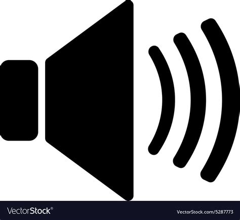 speaker icon sound symbol flat royalty  vector image