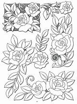 Leather Patterns Coloring Pattern Flower Tooling Embroidery Carving Rose Drawings Tattoo Flowers Floral вышивка рисунки Mexican Craft Crafts Projects Pages sketch template