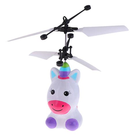 mini led light  infrared induction drone rechargeable flying unicorn toy hand controlled toys
