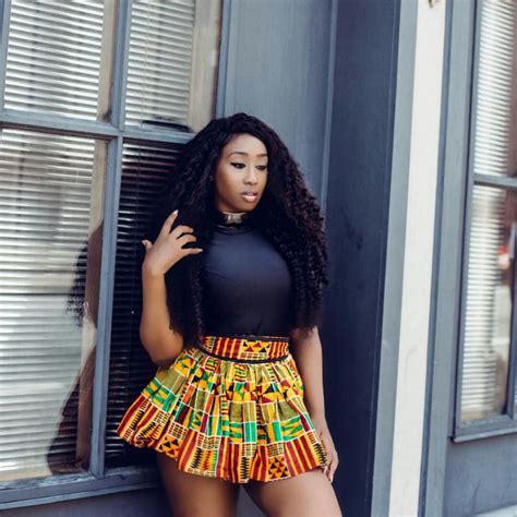 Victoria Kimani In African Print Skirt Looks Hot