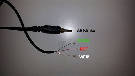 klinkerstecker kabelbelegung technik kopfhoerer klinkenstecker