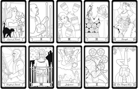 tarot cards coloring pages richard mcnarys coloring pages