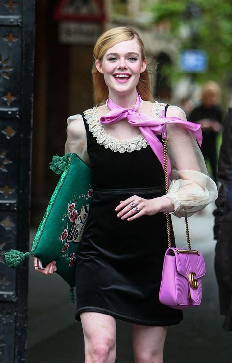 elle fanning  gucci cruise fashion show  london june