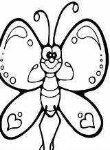 Butterfly Cartoon Coloring Pages Kids Drawing Clipart Cliparts Color Clip Cheetah Kidscp Baby Getdrawings Library Popular sketch template