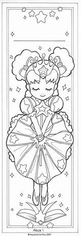 Bookmark Color Coloring Princess Deviantart sketch template