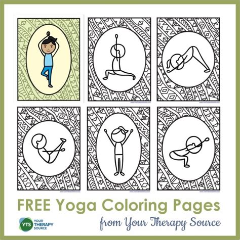 yoga coloring pages  homeschool deals