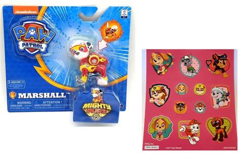 Paw Patrol Mighty Pups Marshall Figure With Light Up Badge