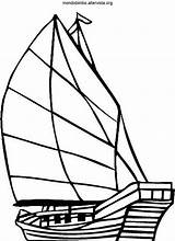 Kapal Vela Barcos Laut Mewarnai Barca Barche Coloring4free Tk Paud sketch template