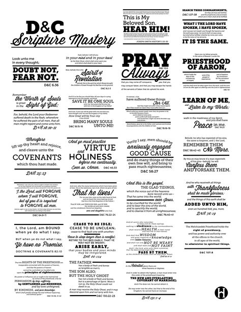 dc scripture mastery verses   page scripture mastery lds