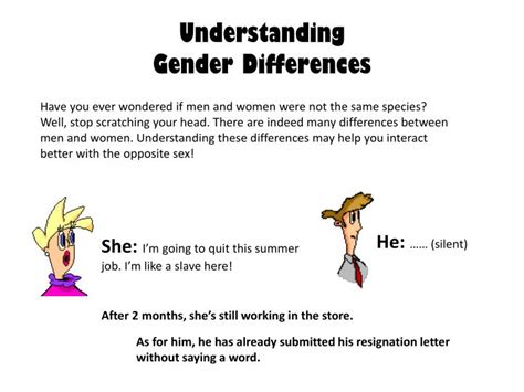 Ppt Understanding Gender Differences Powerpoint